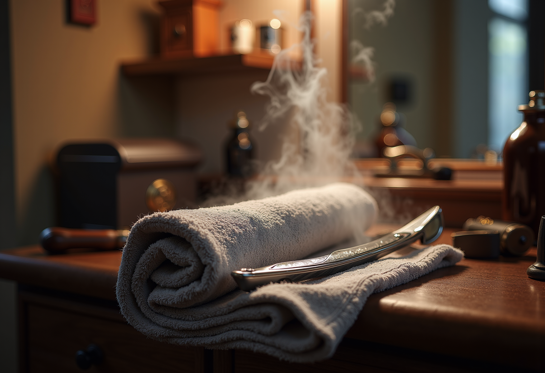 Hot towel shave